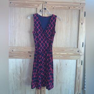 41 Hawthorn lattice printed modest dress size S